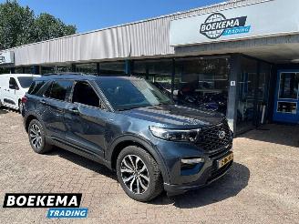 krockskadad bil auto Ford Explorer 3.0 V6 EcoBoost PHEV ST-Line B&O Sound Stoelverkoeling Leer ACC Navigatie Camera 2024/2