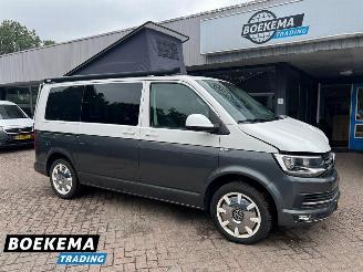 skadebil camper Volkswagen  Transporter 2.0 TDI 150PK DSG Camper Hefdak Luifel Fietsendrager Leer Stoelverwarming Navigatie Euro6 2017/11