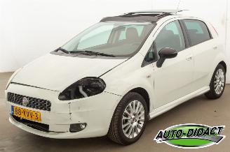 krockskadad bil auto Fiat Grande Punto 1.4 Airco Pano NeroBianco 2010/2