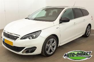 Voiture accidenté Peugeot 308 1.2 PureTech GT-line Pano Clima Navi Blue Lease 2017/4