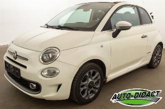 krockskadad bil auto Fiat 500C 1.2 Cabrio Airco 92.777 km Carpas Navi Sport 2016/8