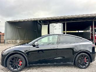 Voiture accidenté Tesla Model Y Long Range RWD 75kWh 351pk aut - pano - leer - carbon - 360cam - stoelverw v+a - multimedia achter - full self driving 2024/5