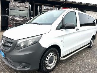 Mercedes Vito Tourer 110 CDI 102pk extra lang 9 Pers - nap - 1e eig - airco - cruise - getint glas - privacy glass - side bars picture 2