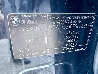 BMW X6 xDrive50i 4.4 TwinTurbo 408pk 8-traps aut + f1 Exe - facelift - hud - 22 inch - stuurverw - keyless - bijzonder netjes picture 69