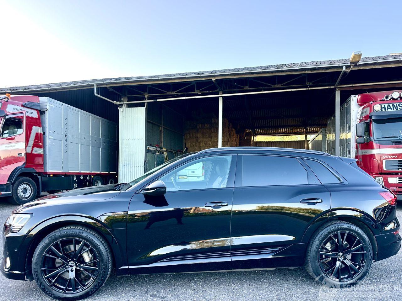Audi E-tron Gereserveerd 55 Quattro S-Edition 95kWh 408pk aut + F1 - nap - 1e eig - leer - front + line + park assist - keyless - elektr klep