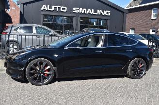 krockskadad bil auto Tesla Model 3 75Kwh Performance AWD 462Pk *Navi/Clima/Camera/Panorama/Stoelverwarming/Leder 2019/12