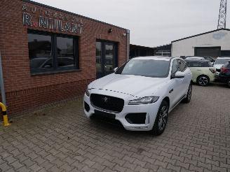 krockskadad bil auto Jaguar F-Pace Chequered Flag AWD Merida Panoramadak Leer Led 2021/3