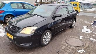 Salvage car Toyota Corolla E12 2002 1.6 16v 3ZZFE Zwart 209 onderdelen 2002/9