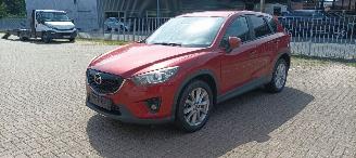 krockskadad bil auto Mazda CX-5 4x4 Navigatie Climatecontrol CruiseControl Keyless-entry Xenon Leder Bose-sound 2014/7