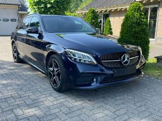krockskadad bil auto Mercedes C-klasse 300 de AMG LINE NIGHT NAVI CAMERA LED 2020/7