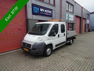 krockskadad bil auto Fiat Ducato 33 2.2 MultiJet MH1 DC 7 pers achterwaartse kipper 2009/11