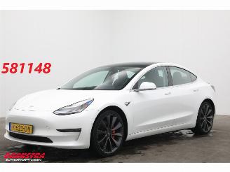 Avarii autoturisme Tesla Model 3 Performance AWD 75 kWh Pano LED ACC Leder Camera 92.601 km! 2019/12
