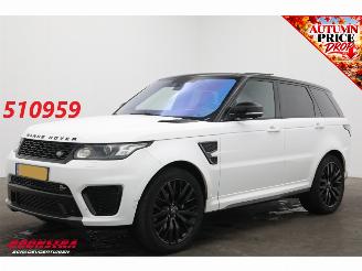 uszkodzony samochody osobowe Land Rover Range Rover sport 5.0 V8 Supercharged SVR Pano 360° HUD Memory Meridian SHZ LrHZ Carbon 2015/2
