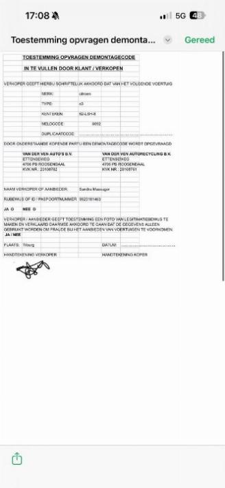 skadebil auto Citroën C3 C3 (SC) Hatchback 5-drs 1.4 16V VTi (EP3C(8FP)) [70kW]  (11-2009/10-20=
16) 2010/6
